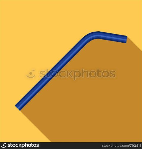 Drink straw icon. Flat illustration of drink straw vector icon for web design. Drink straw icon, flat style