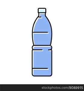 drink water plastic bottle color icon vector. drink water plastic bottle sign. isolated symbol illustration. drink water plastic bottle color icon vector illustration