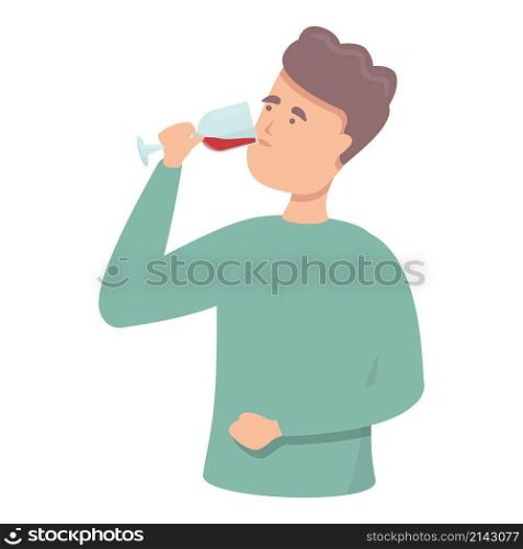 Drink wine glass icon cartoon vector. Alcohol bottle. Tasting label. Drink wine glass icon cartoon vector. Alcohol bottle