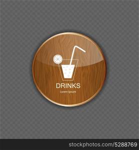 Drink wood application icons