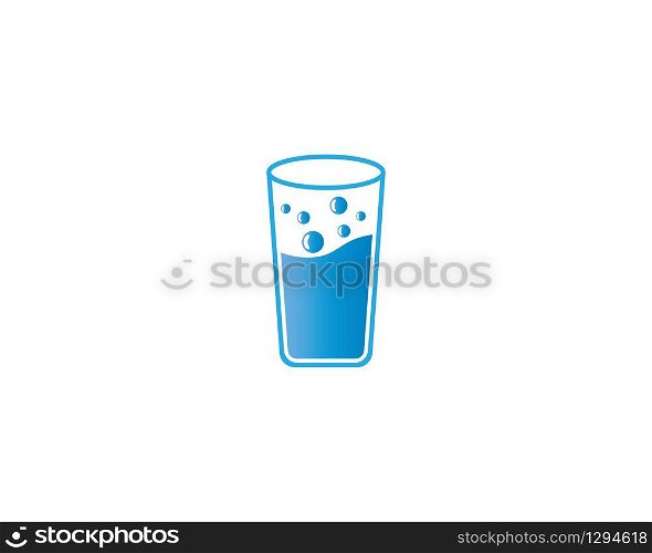 Drinking glass vector illustration design
