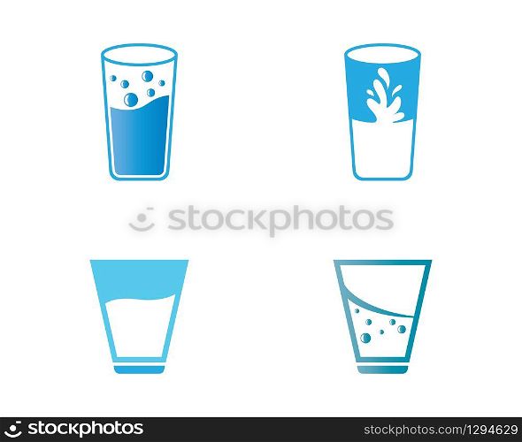 Drinking glass vector illustration design