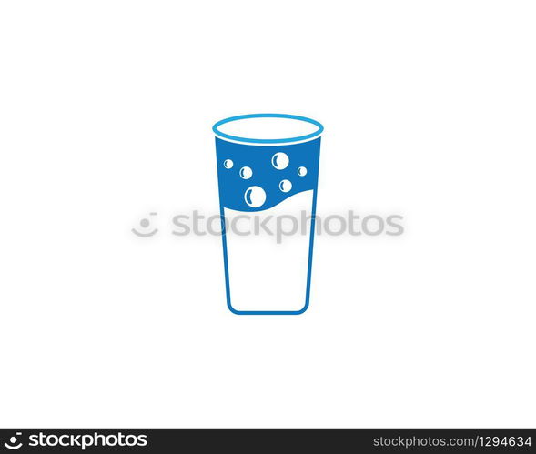 Drinking glass vector illustration design