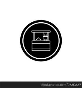 drinks cart icon vector template illustration logo design