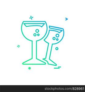 Drinks icon design vector
