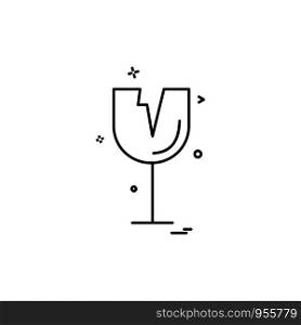 Drinks icon design vector
