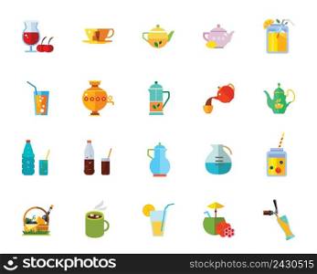 Drinks icon set. Can be used for topics like cafe, break, beverage, store, meal
