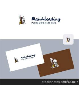 Drinks vector logotype with business card template. Elegant corporate identity. - Vector