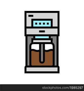 drip coffee brewing machine color icon vector. drip coffee brewing machine sign. isolated symbol illustration. drip coffee brewing machine color icon vector illustration