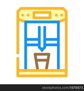 drip filtration coffee machine equipment color icon vector. drip filtration coffee machine equipment sign. isolated symbol illustration. drip filtration coffee machine equipment color icon vector illustration