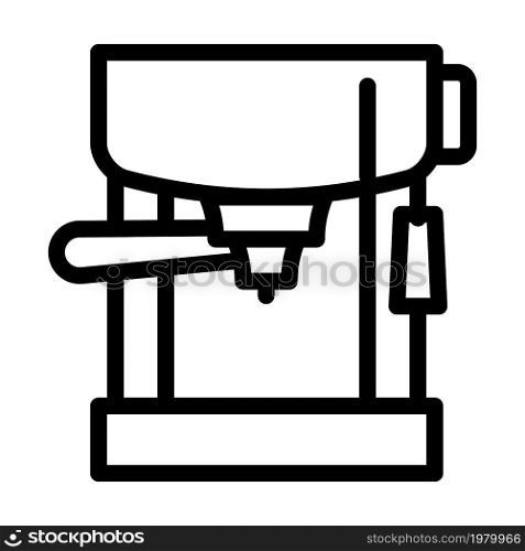 drip filtration coffee machine line icon vector. drip filtration coffee machine sign. isolated contour symbol black illustration. drip filtration coffee machine line icon vector illustration