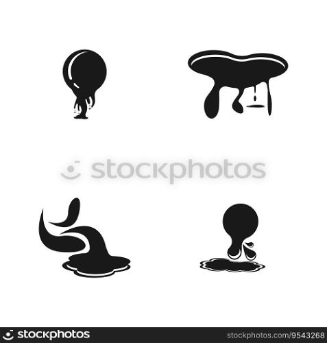 Dripping Liquid icon and symbol template