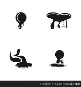Dripping Liquid icon and symbol template