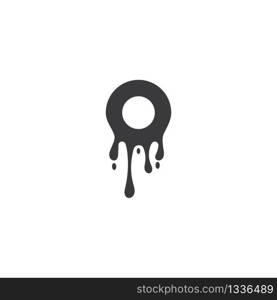 Dripping liquid icon vector design