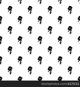 Dripping slime pattern seamless in simple style vector illustration. Dripping slime pattern vector