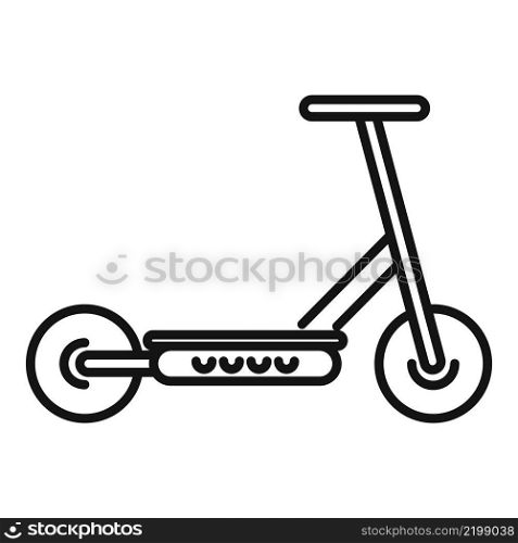 Drive electric scooter icon outline vector. Kick transport. Eco scooter. Drive electric scooter icon outline vector. Kick transport