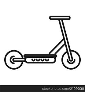 Drive electric scooter icon outline vector. Kick transport. Eco scooter. Drive electric scooter icon outline vector. Kick transport