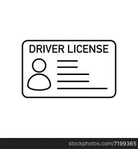 driver licence id card vector illustration white background