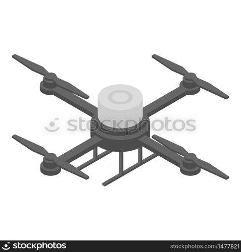 Drone icon. Isometric of drone vector icon for web design isolated on white background. Drone icon, isometric style