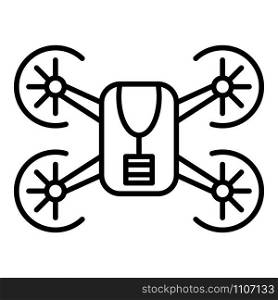 Drone icon. Outline drone vector icon for web design isolated on white background. Drone icon, outline style