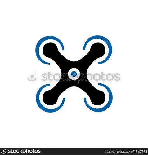 Drone icon vector, UAV logo company. isolated on white background.