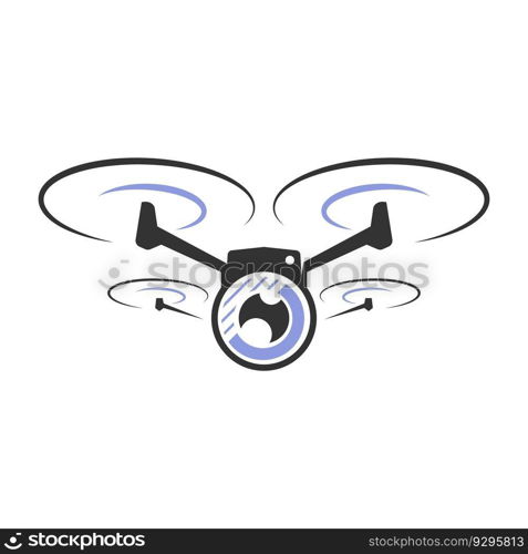 Drone logo icon design illustration