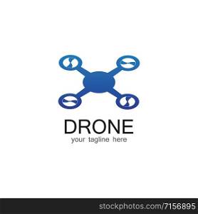 Drone Logo Template Design Vector, Emblem, Design Concept, Creative symbol, Icon