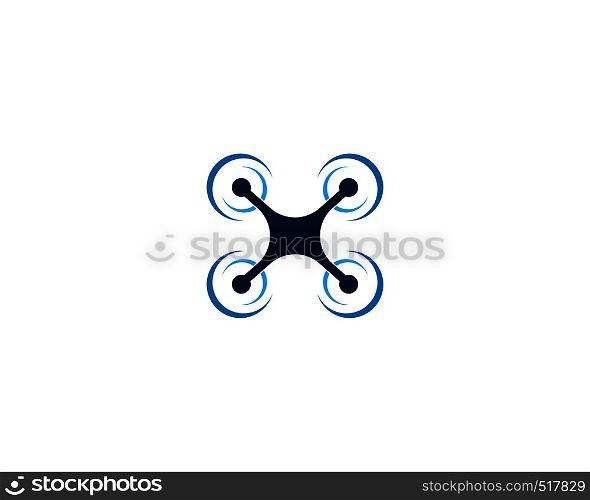Drone logo vector icon design