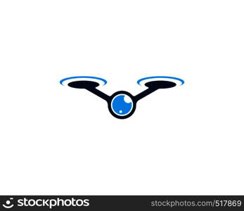 Drone logo vector icon design