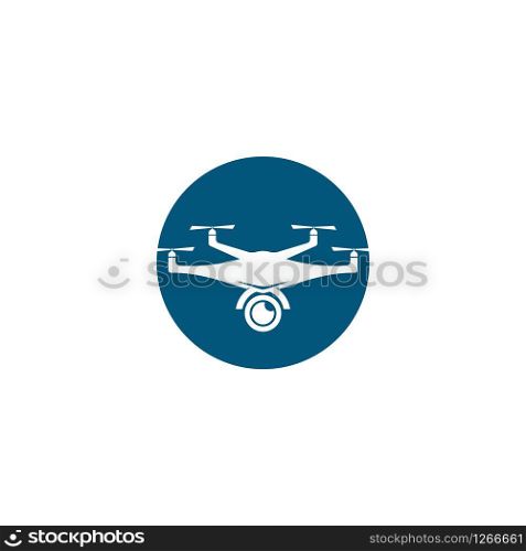 Drone logo vector icon design template
