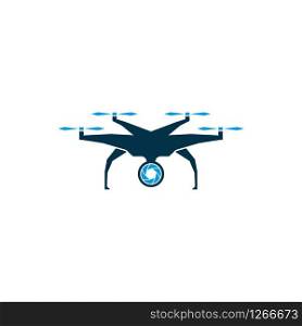 Drone logo vector icon design template