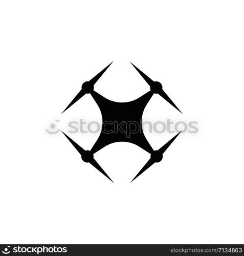 Drone logo vector icon template