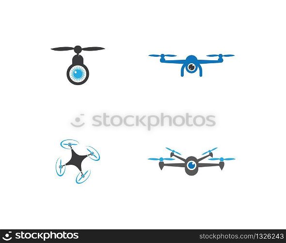 Drone symbol vector icon illustration design