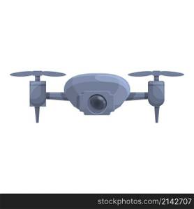 Drone tour icon cartoon vector. Camera control. Videography spy. Drone tour icon cartoon vector. Camera control
