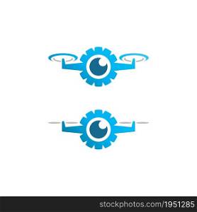 Drone vector icon design illustration template