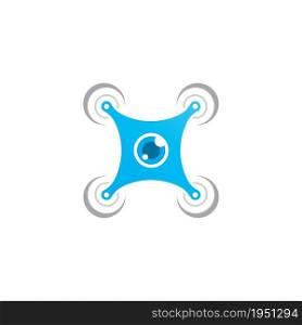 Drone vector icon design illustration template