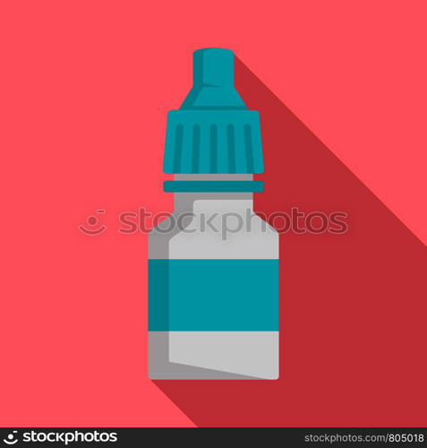 Drop bottle icon. Flat illustration of drop bottle vector icon for web design. Drop bottle icon, flat style