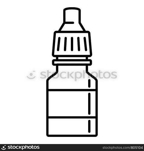 Drop bottle icon. Outline drop bottle vector icon for web design isolated on white background. Drop bottle icon, outline style