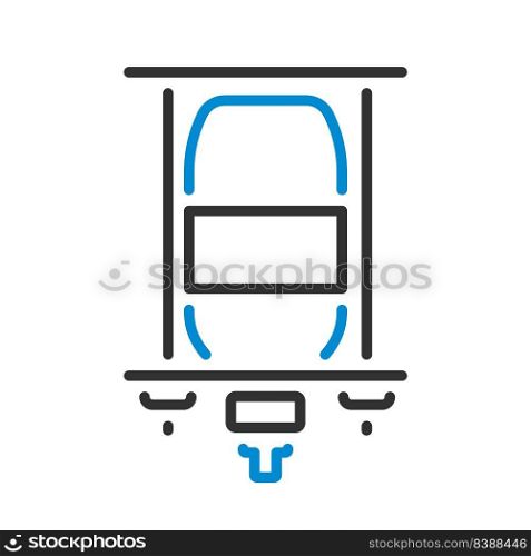 Drop Counter Icon. Editable Bold Outline With Color Fill Design. Vector Illustration.