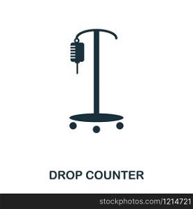 Drop Counter icon. Line style icon design. UI. Illustration of drop counter icon. Pictogram isolated on white. Ready to use in web design, apps, software, print. Drop Counter icon. Line style icon design. UI. Illustration of drop counter icon. Pictogram isolated on white. Ready to use in web design, apps, software, print.