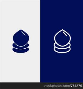 Drop, Eco, Ecology, Environment Line and Glyph Solid icon Blue banner Line and Glyph Solid icon Blue banner