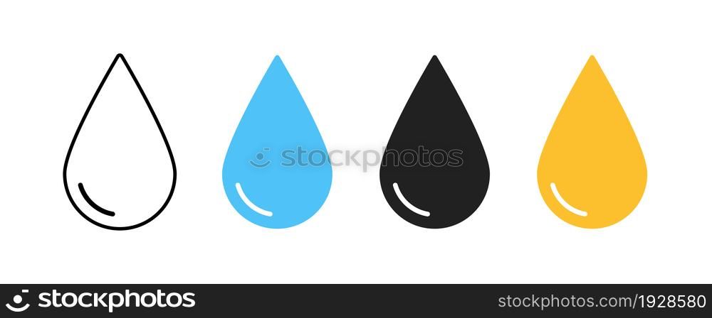 Drop icon, great design for any purposes. Water vector icon in flat style.
