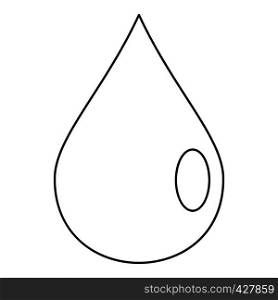 Drop icon. Outline illustration of drop vector icon for web. Drop icon, outline style