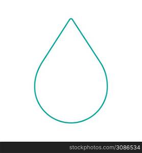 Drop icon. Raindrop illustration symbol. Sign droplet water vector.