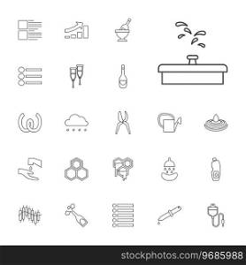 Drop icons Royalty Free Vector Image