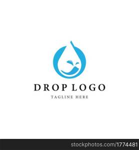 Drop logo template vector icon design