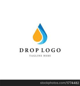 Drop logo template vector icon design