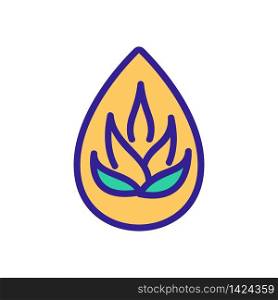 drop of agave oil icon vector. drop of agave oil sign. color symbol illustration. drop of agave oil icon vector outline illustration