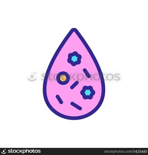 drop of harmful substances icon vector. drop of harmful substances sign. color symbol illustration. drop of harmful substances icon vector outline illustration