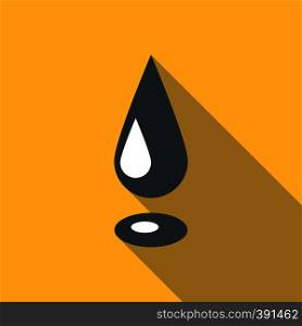 Drop oil icon. Flat illustration of drop oil vector icon for web. Drop oil icon, flat style